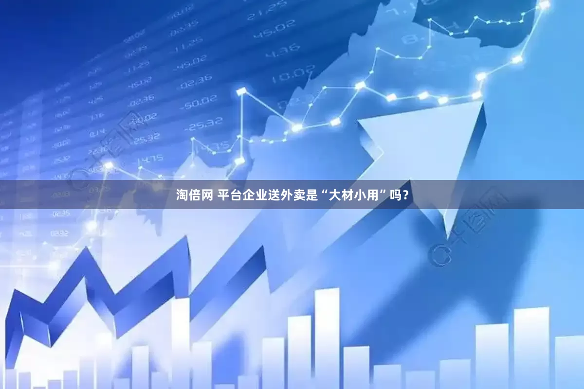 淘倍网 平台企业送外卖是“大材小用”吗？
